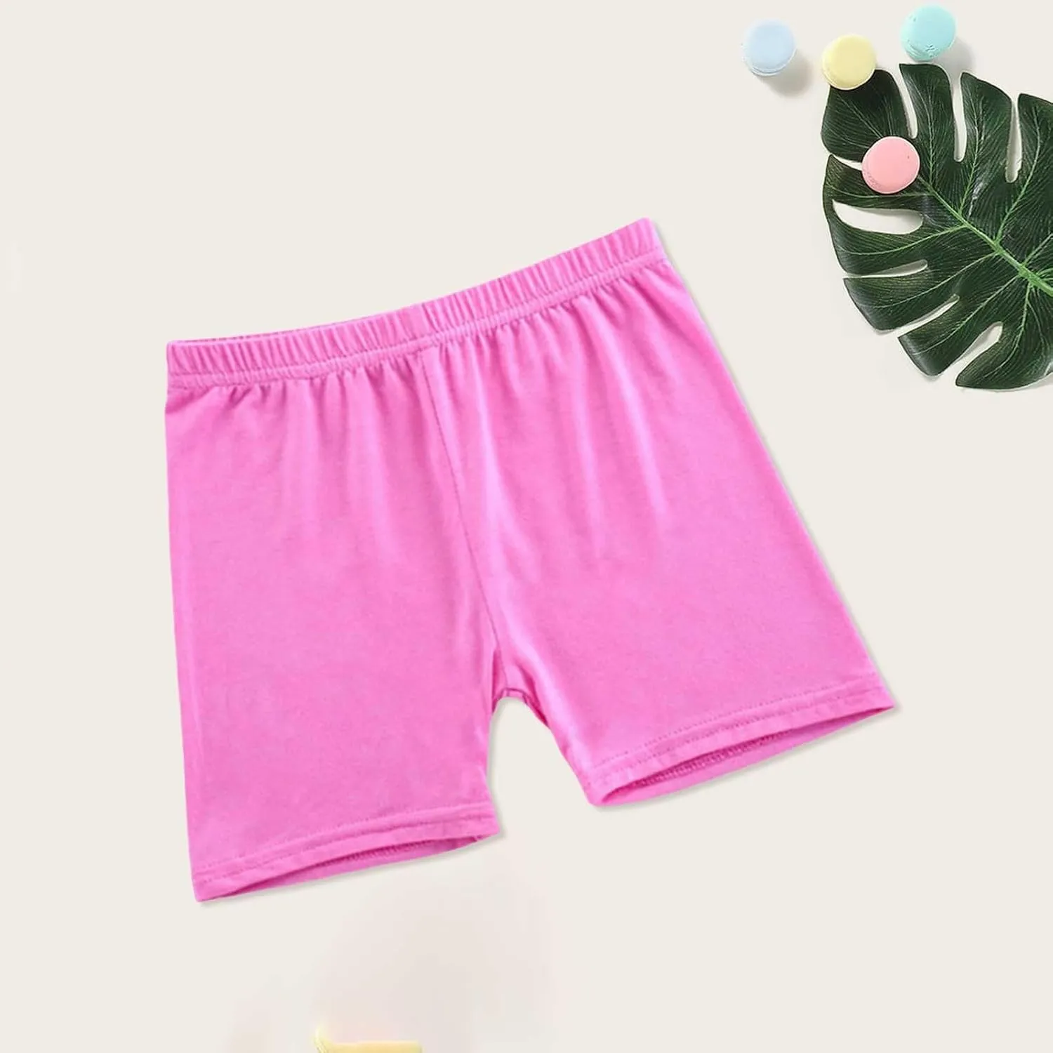 2 Pack Girls Bike Shorts Cotton Cartwheel Shorts for Toddler Girls Under Dress Dance Yoga Soccer Short Kids Biker