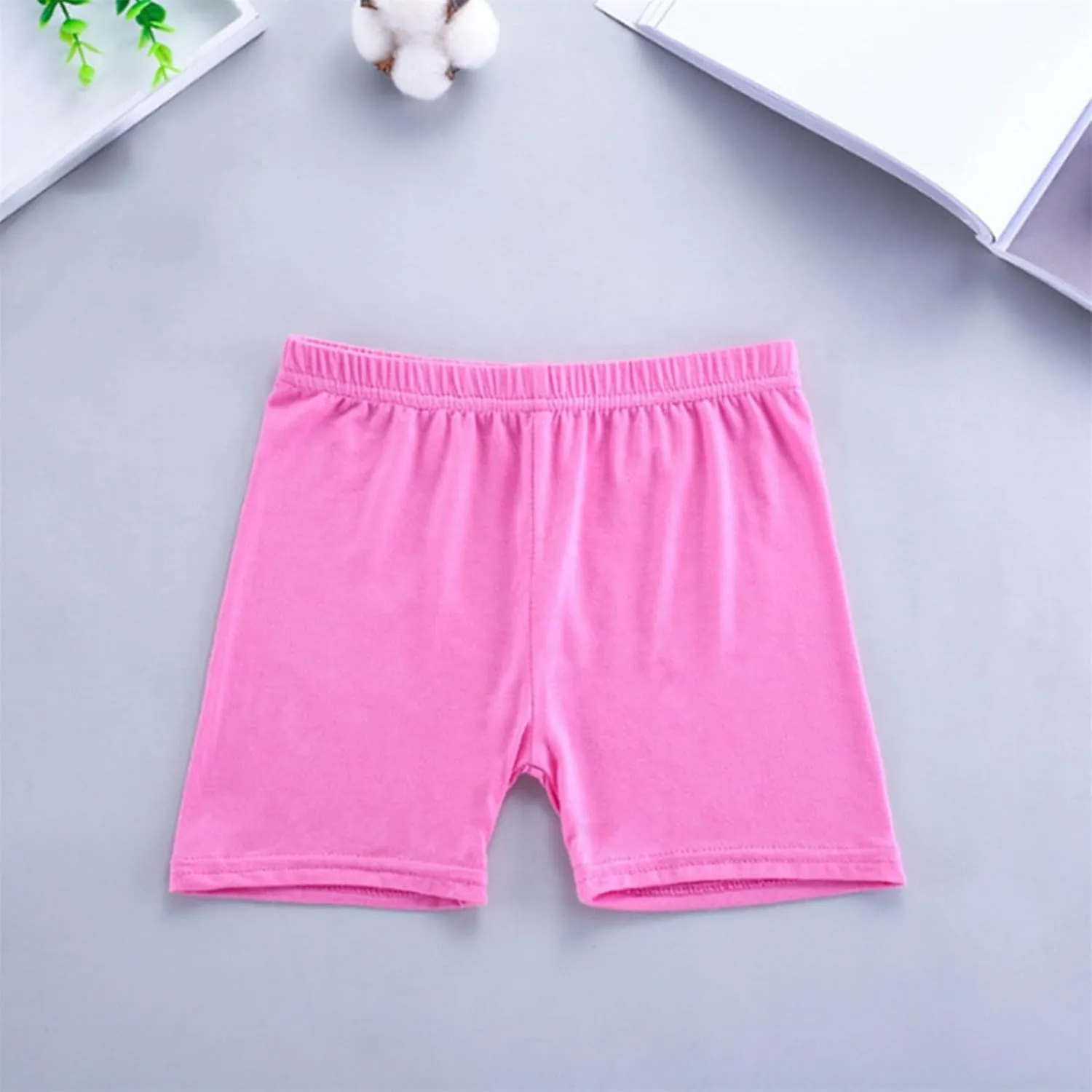 2 Pack Girls Bike Shorts Cotton Cartwheel Shorts for Toddler Girls Under Dress Dance Yoga Soccer Short Kids Biker