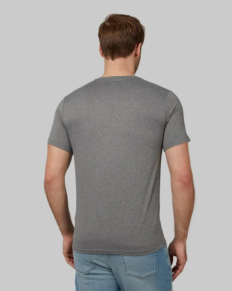 32 Degrees Mens 4 Pack Cool Crewneck T-Shirt | Anti-Odor | Quick Drying | 4-Way Stretch