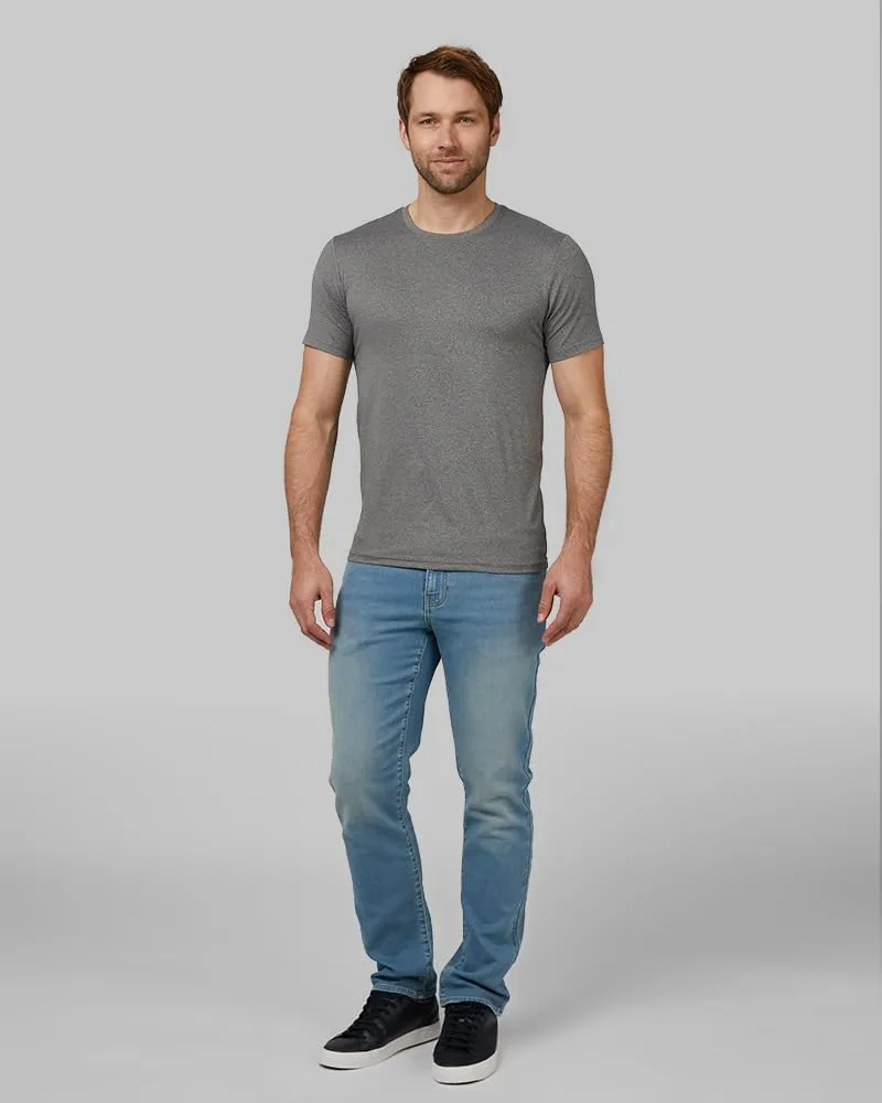 32 Degrees Mens 4 Pack Cool Crewneck T-Shirt | Anti-Odor | Quick Drying | 4-Way Stretch