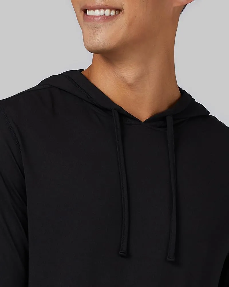 32 Degrees Men's Cool Classic Long Sleeve Hooded T-Shirt | Anti-Odor | 4-Way Stretch | Moisture Wicking