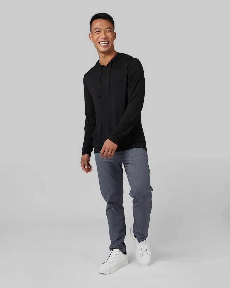 32 Degrees Men's Cool Classic Long Sleeve Hooded T-Shirt | Anti-Odor | 4-Way Stretch | Moisture Wicking