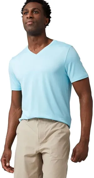 32 Degrees Men's Cool Classic Vneck T-Shirt | Anti-Odor | 4-Way Stretch | Moisture Wicking