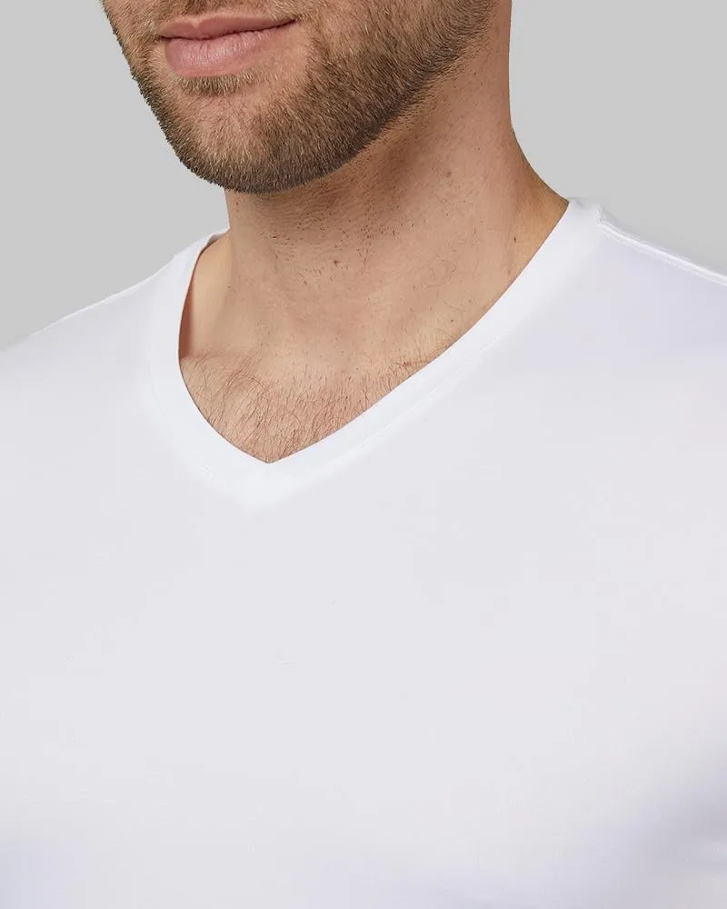 32 Degrees Men's Cool Classic Vneck T-Shirt | Anti-Odor | 4-Way Stretch | Moisture Wicking