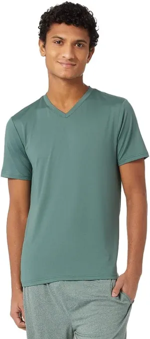 32 Degrees Men's Cool Classic Vneck T-Shirt | Anti-Odor | 4-Way Stretch | Moisture Wicking