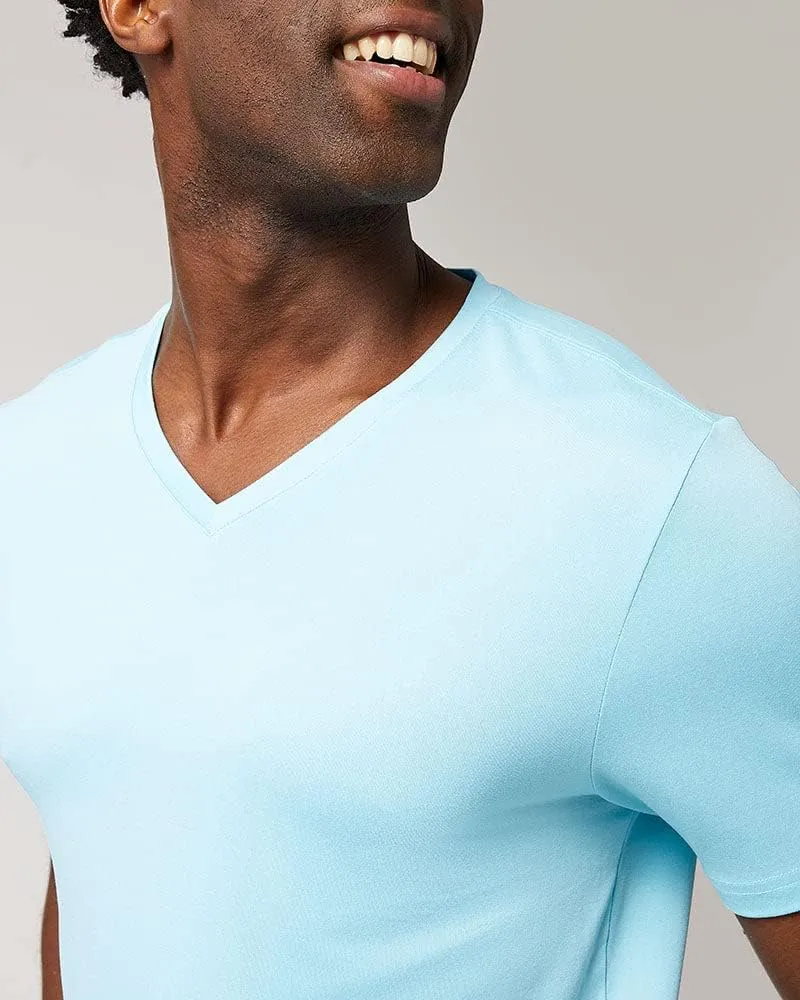 32 Degrees Men's Cool Classic Vneck T-Shirt | Anti-Odor | 4-Way Stretch | Moisture Wicking
