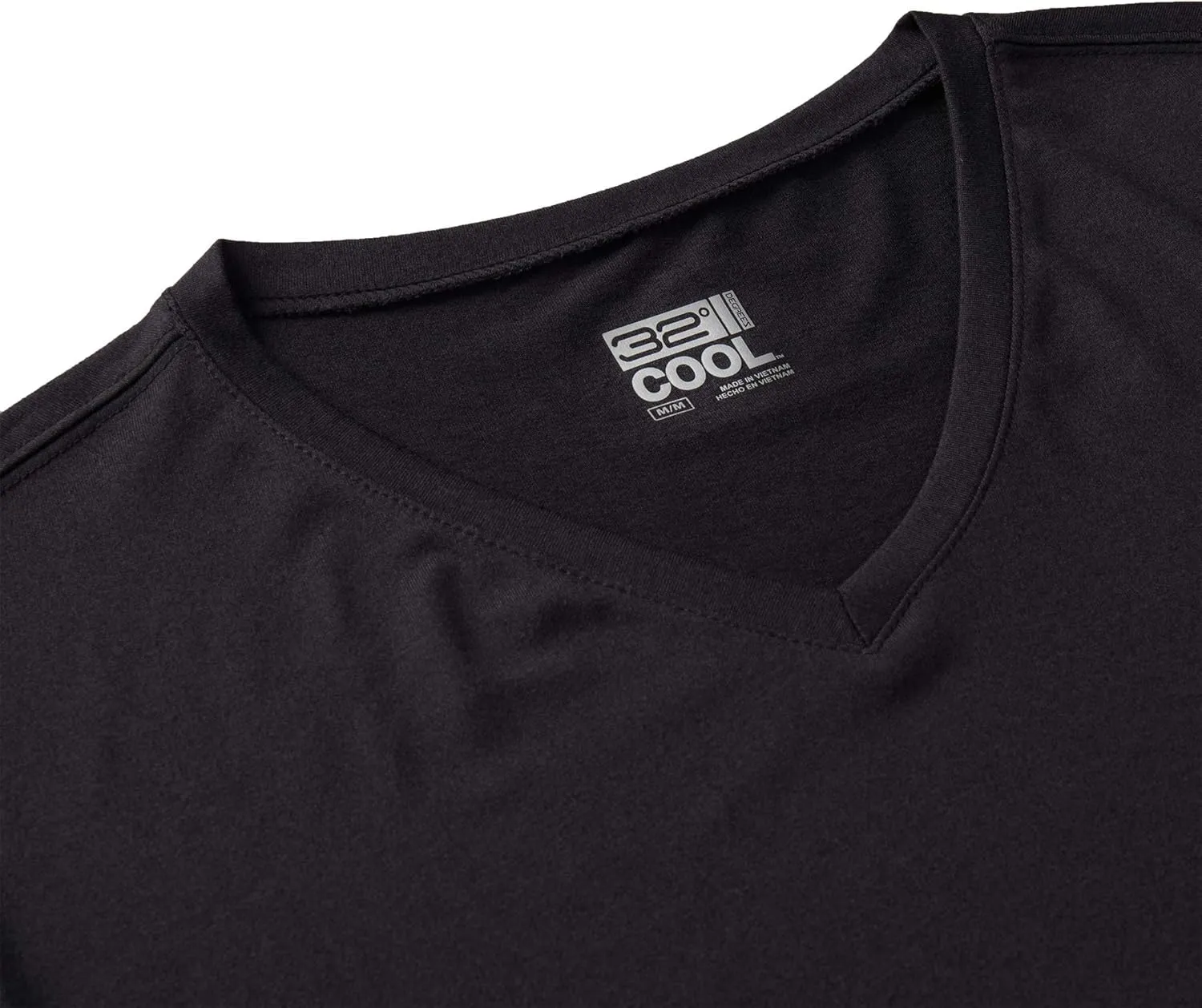 32 Degrees Men's Cool Classic Vneck T-Shirt | Anti-Odor | 4-Way Stretch | Moisture Wicking