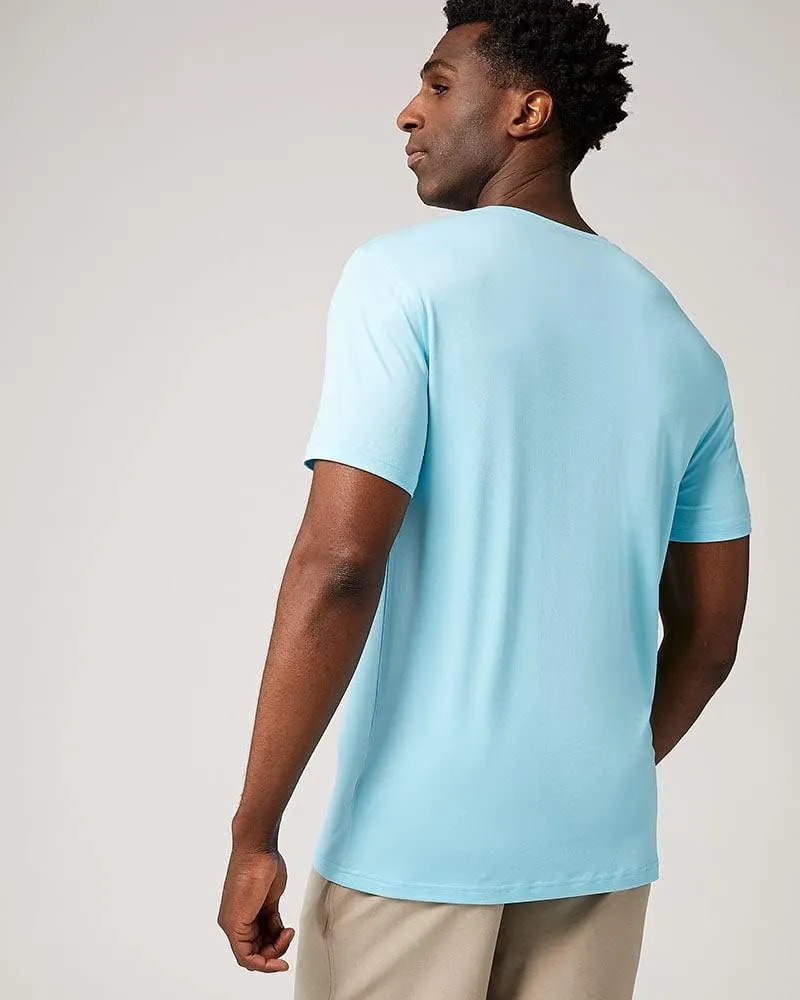 32 Degrees Men's Cool Classic Vneck T-Shirt | Anti-Odor | 4-Way Stretch | Moisture Wicking