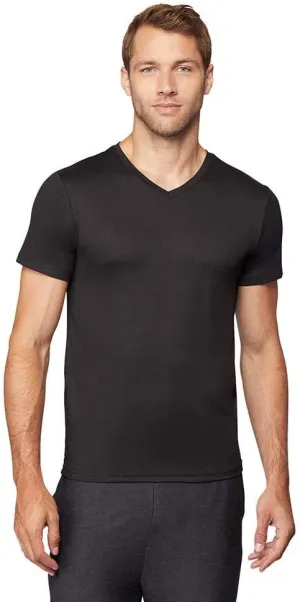 32 Degrees Men's Cool Classic Vneck T-Shirt | Anti-Odor | 4-Way Stretch | Moisture Wicking