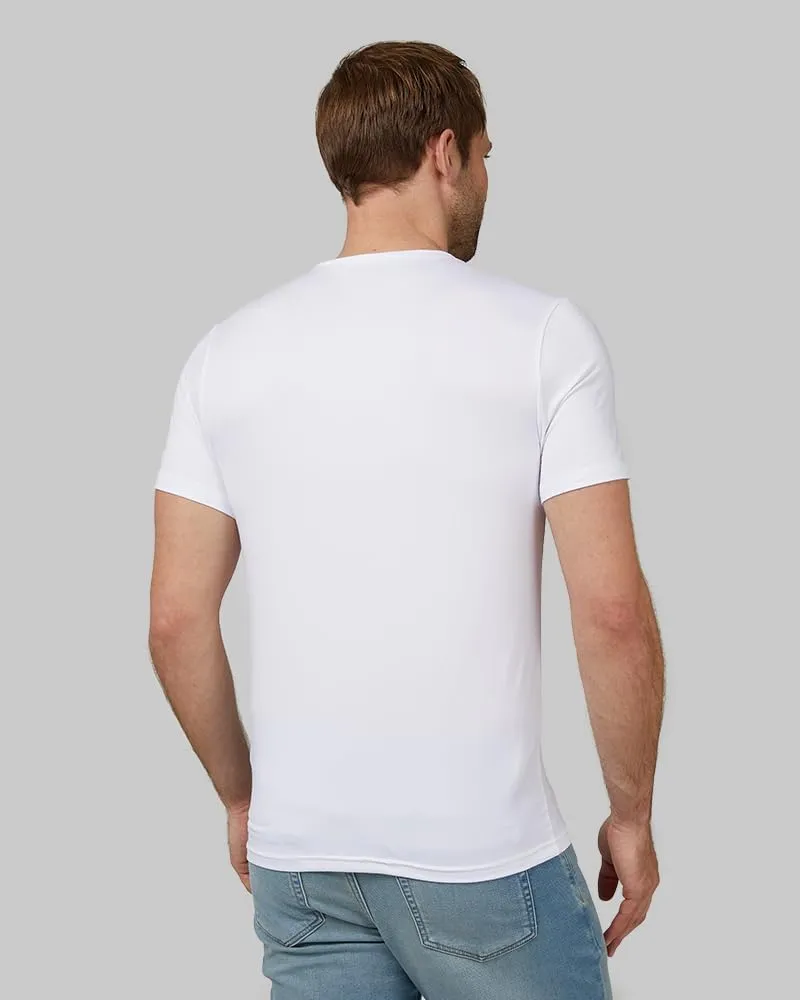 32 Degrees Men's Cool Classic Vneck T-Shirt | Anti-Odor | 4-Way Stretch | Moisture Wicking