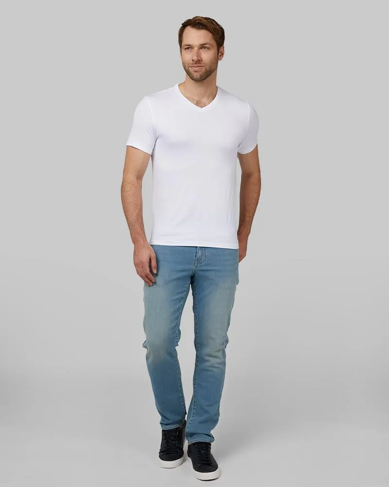 32 Degrees Men's Cool Classic Vneck T-Shirt | Anti-Odor | 4-Way Stretch | Moisture Wicking