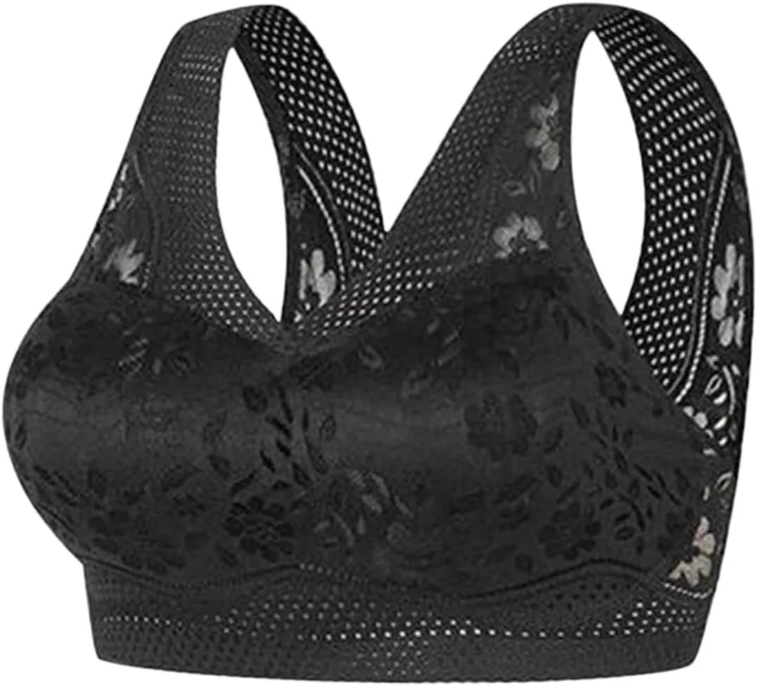 4 Pack Women's Orthopedic Anti-Sagging Bras Sexy Comfy Push Up Posture Correcting Bralette Breathable Everyday Bras