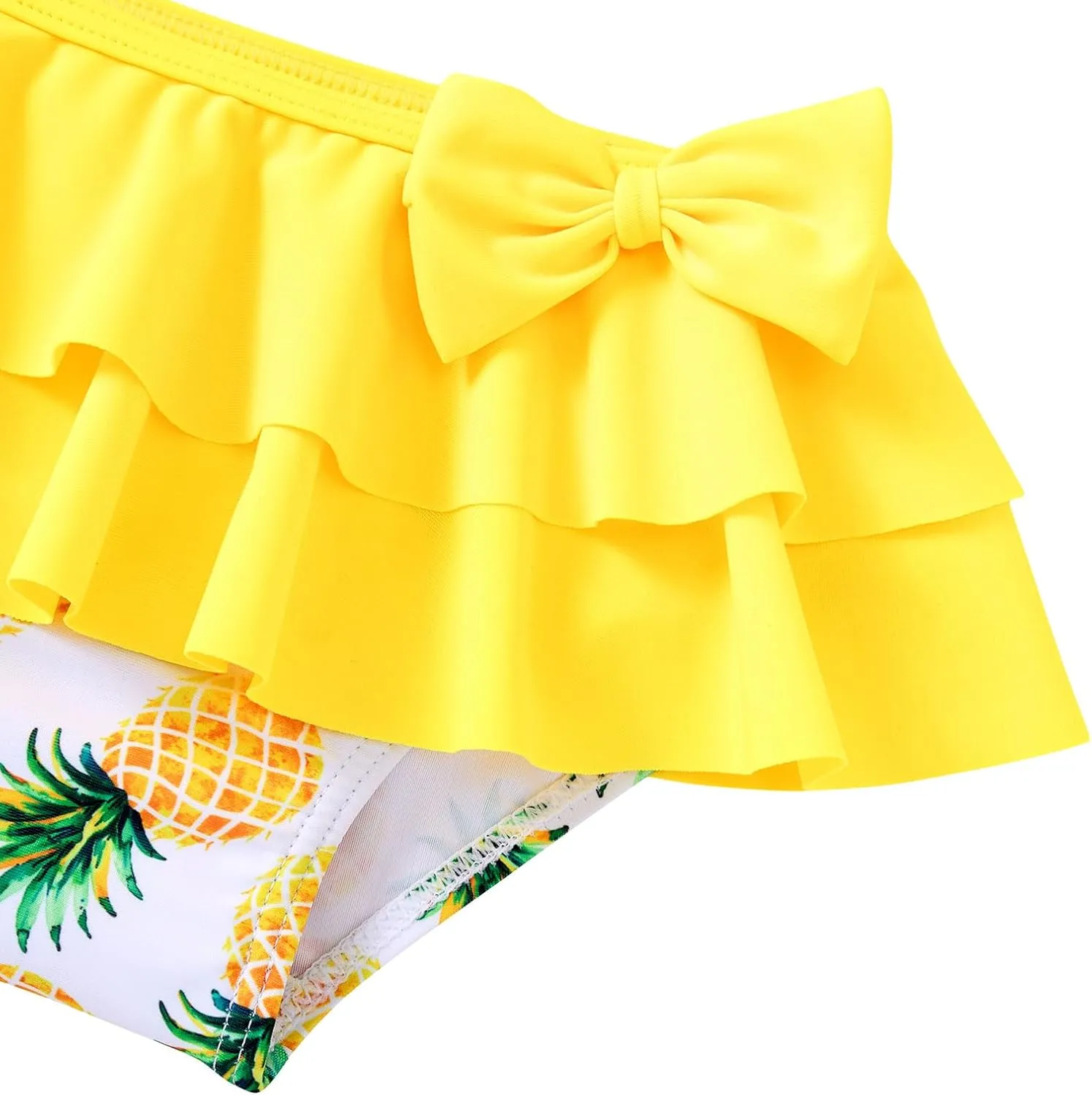 Ahegao 6M-3T Baby Girls Swimsuits for Toddlers Kids 3pcs Bathing Suits Bikini