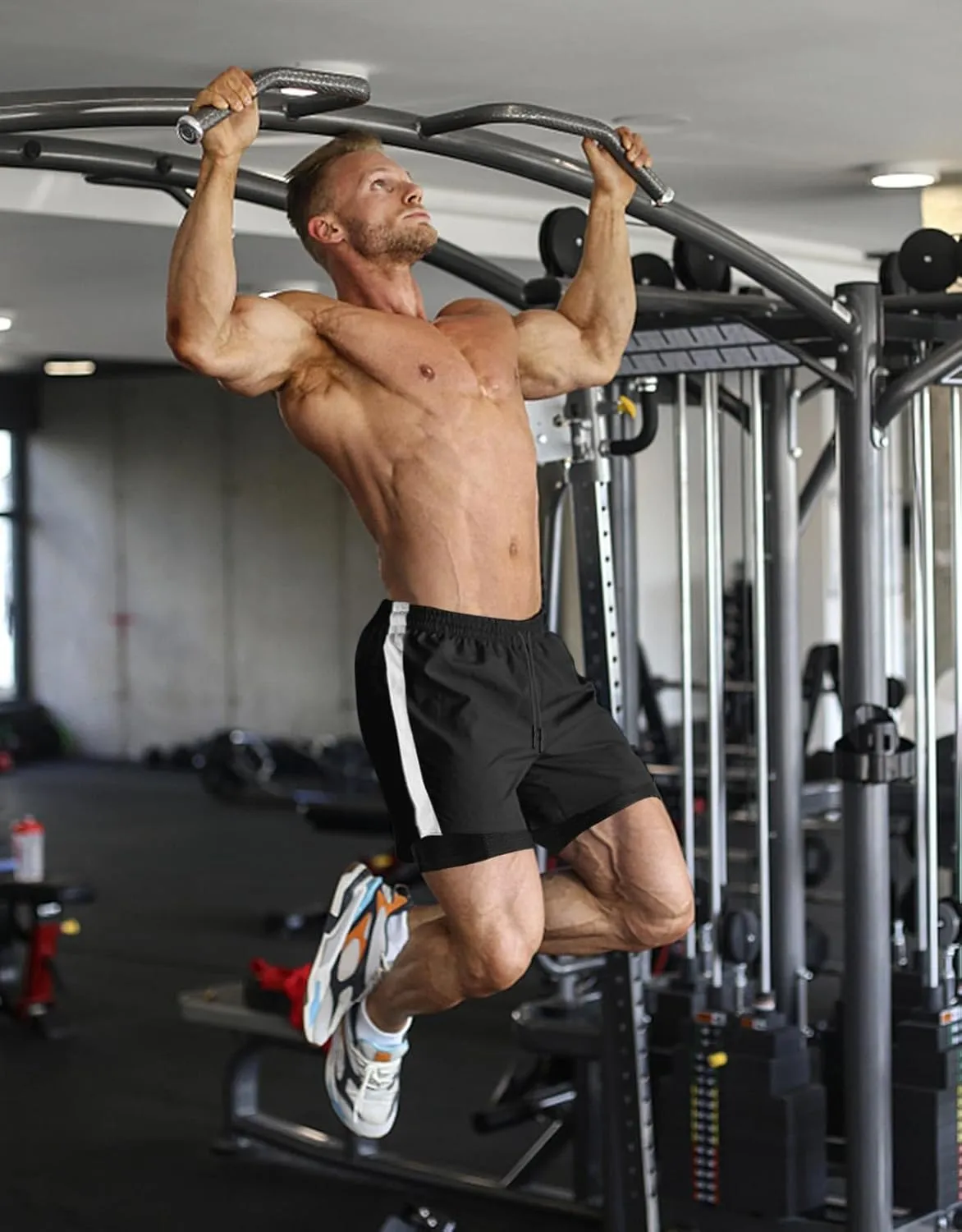 Aolesy Men's 2 in 1 Running Shorts Quick Dry Gym Shorts 5" Athletic Shorts Workout Shorts with Pockets