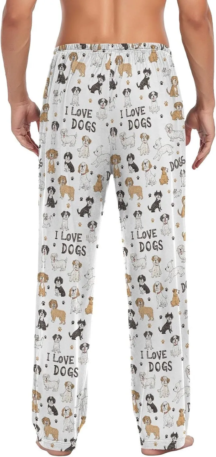 Aslsiy Mens Pajama Pants Soft Pajama Bottoms Lounge PJS Sleep Pants