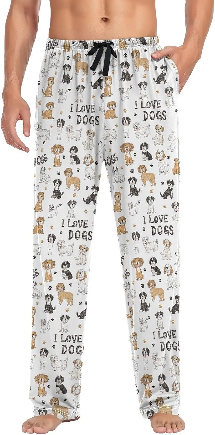Aslsiy Mens Pajama Pants Soft Pajama Bottoms Lounge PJS Sleep Pants