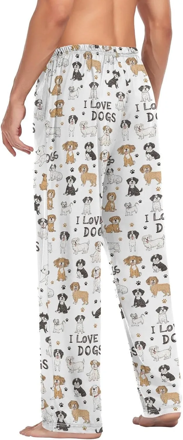 Aslsiy Mens Pajama Pants Soft Pajama Bottoms Lounge PJS Sleep Pants