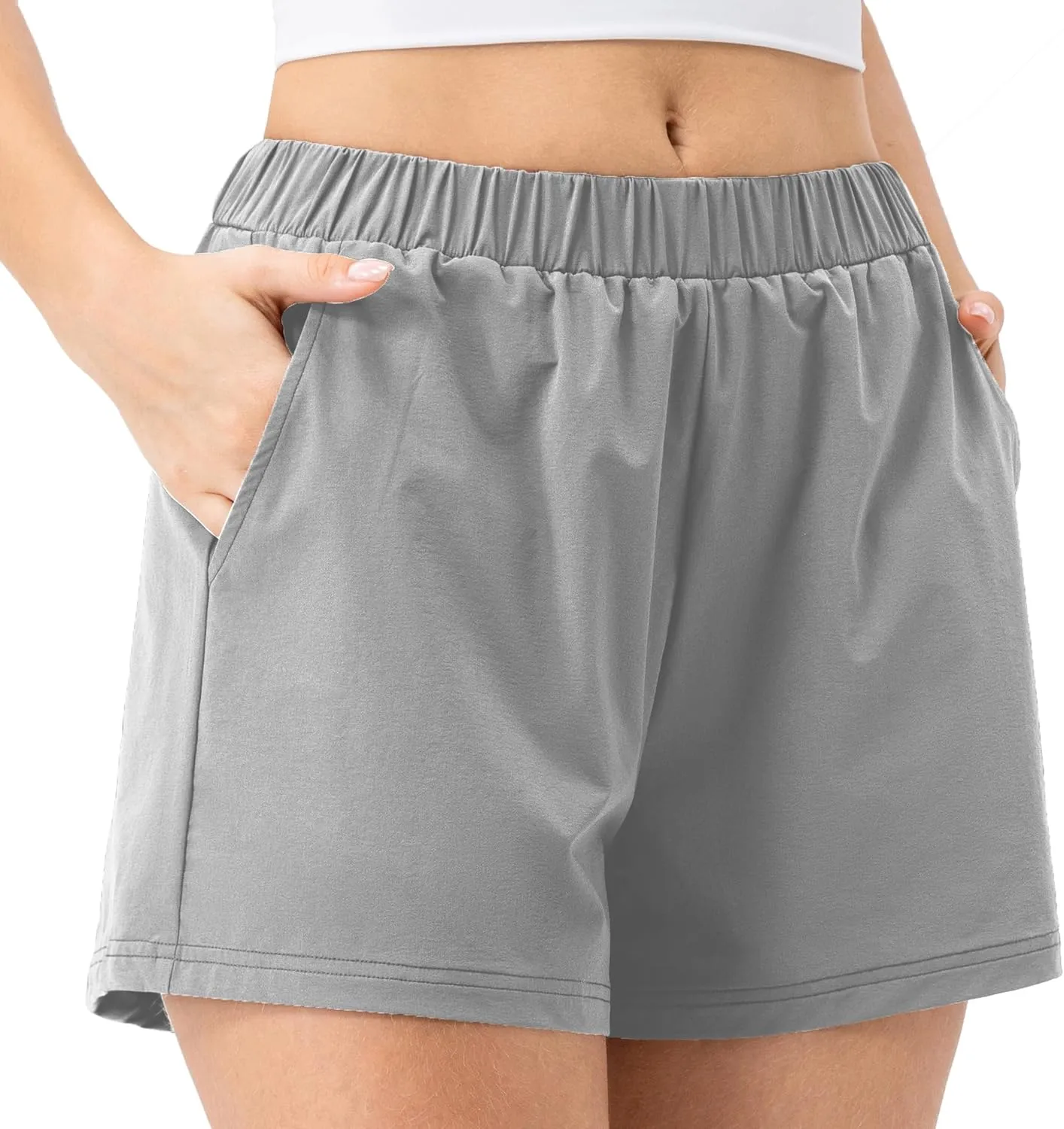 Athletic Shorts for Women High Waisted Workout Active Running Shorts Quick Dry Sports Yoga Gym Shorts
