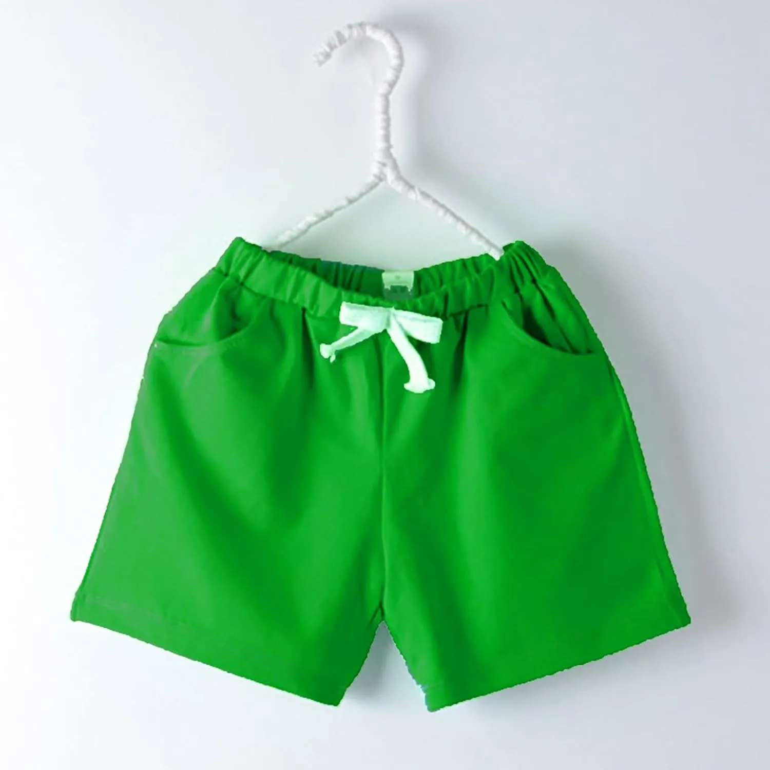 Baby Boys Shorts Casual Toddler Pull On Jogger Short Drawstring Elastic Waist Girls Cotton Pants Birthday Girl Outfit