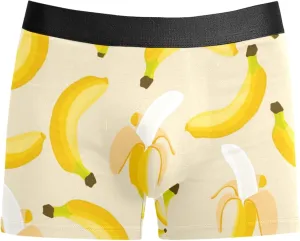 Banana pattern Men's Boxer Briefs Underwear Soft Breathable Shorts XS