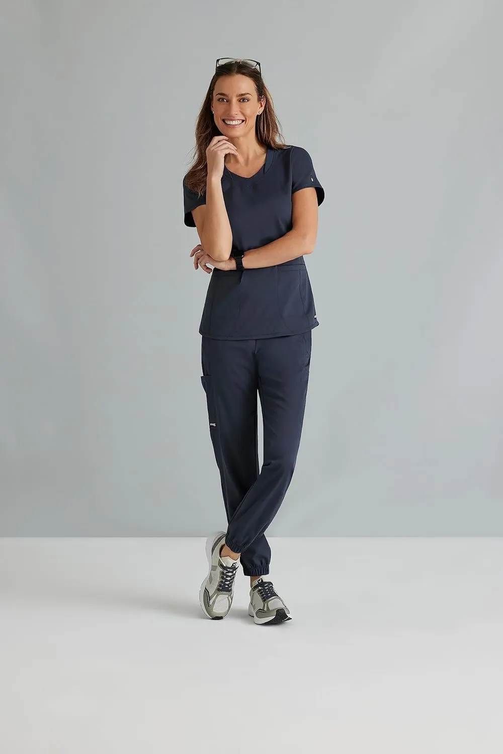 BARCO Grey's Anatomy Spandex Stretch Direct - Dash Scrub Jogger for Women, Elastic Waist Yoga Style Women's Scrub Pant