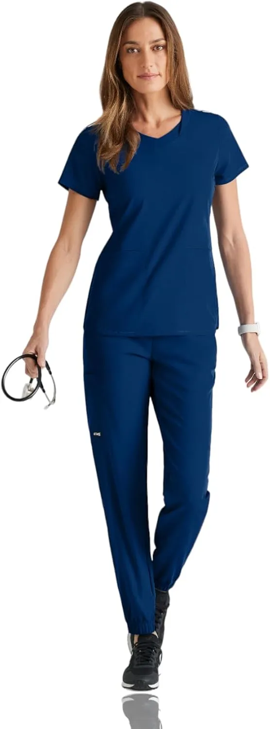 BARCO Grey's Anatomy Spandex Stretch Direct - Dash Scrub Jogger for Women, Elastic Waist Yoga Style Women's Scrub Pant