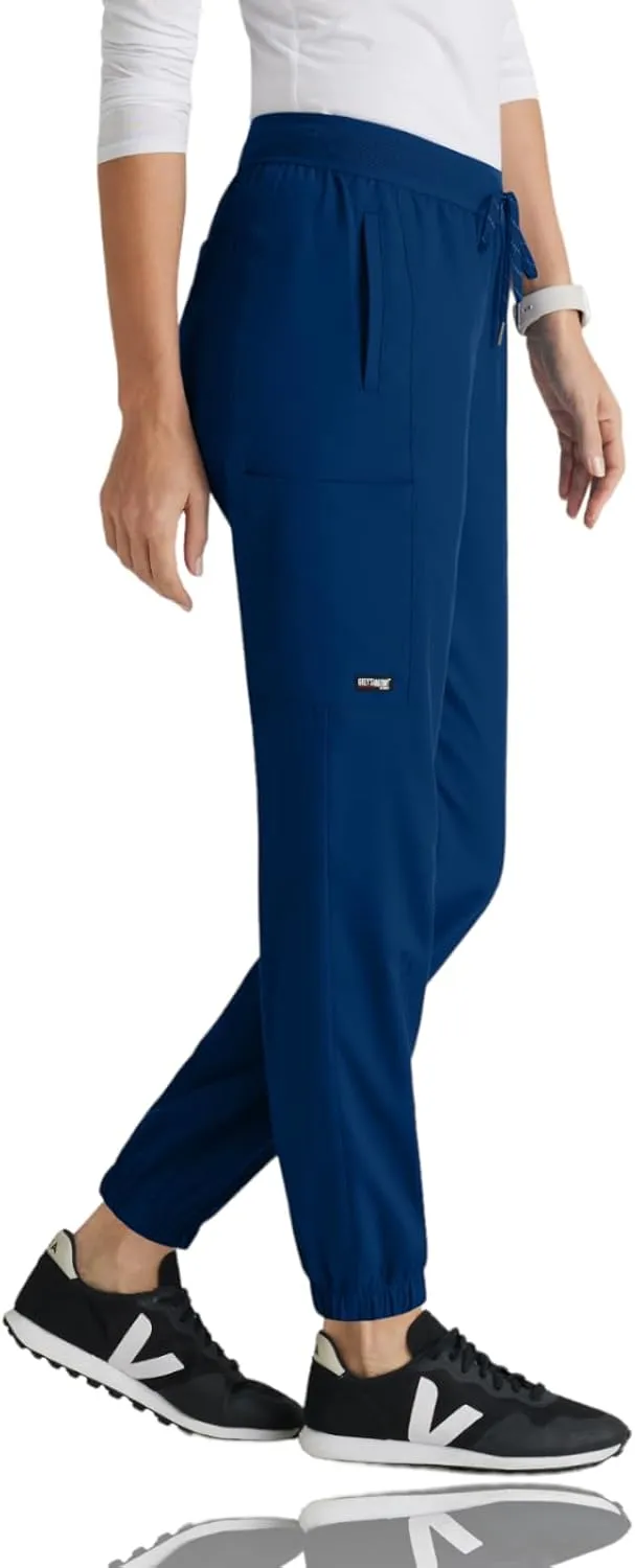BARCO Grey's Anatomy Spandex Stretch Direct - Dash Scrub Jogger for Women, Elastic Waist Yoga Style Women's Scrub Pant