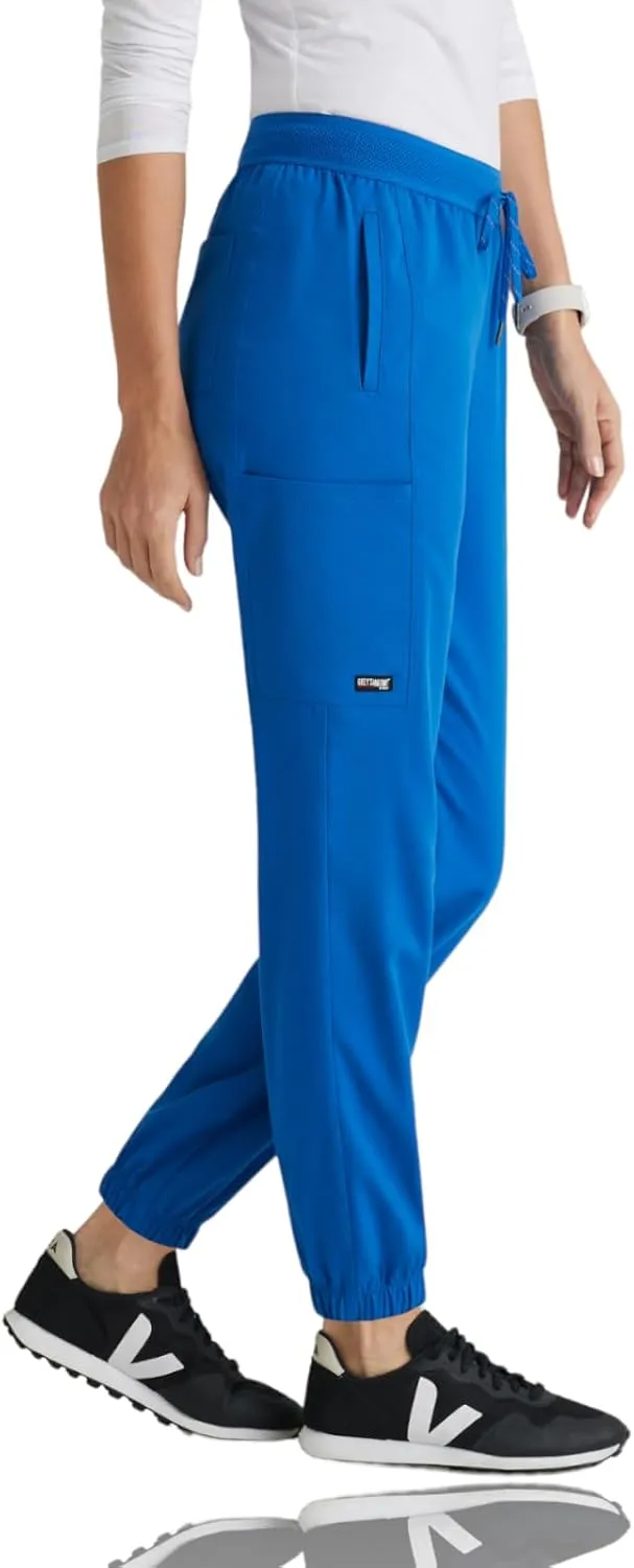 BARCO Grey's Anatomy Spandex Stretch Direct - Dash Scrub Jogger for Women, Elastic Waist Yoga Style Women's Scrub Pant