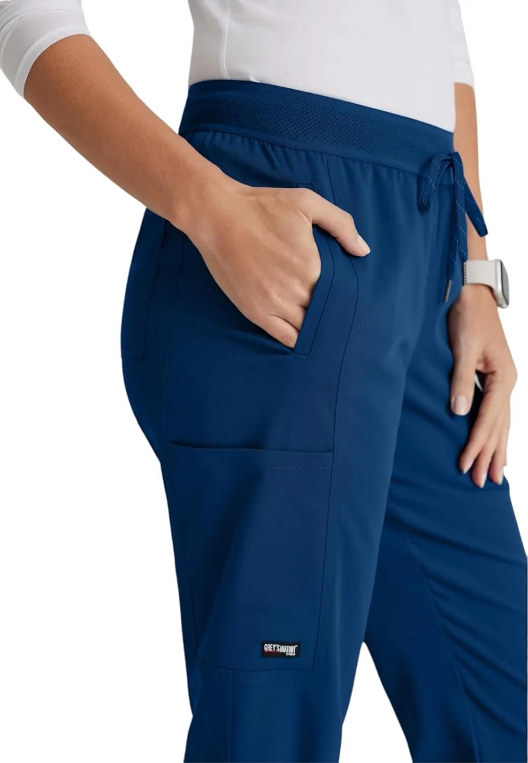 BARCO Grey's Anatomy Spandex Stretch Direct - Dash Scrub Jogger for Women, Elastic Waist Yoga Style Women's Scrub Pant