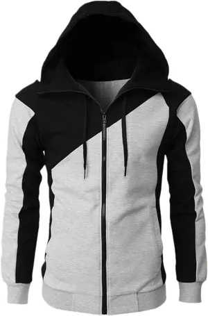 Blue Hoodie And Winter Casual Loose Solid Hooded Sweater Top Black Hoodies Men Zip Up Hoodie Men Mens Hoodie