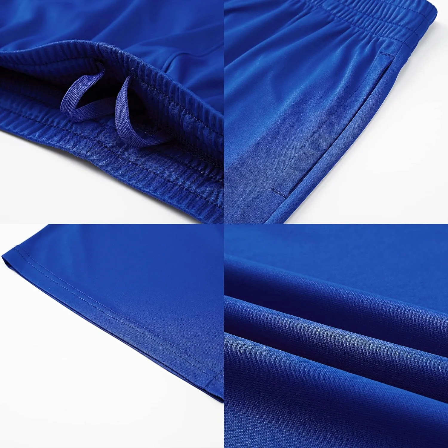 Boys Athletic Shorts Elastic Basketball Shorts Quick Dry Youth Shorts Sports Soccer Shorts for Boys with Pockets