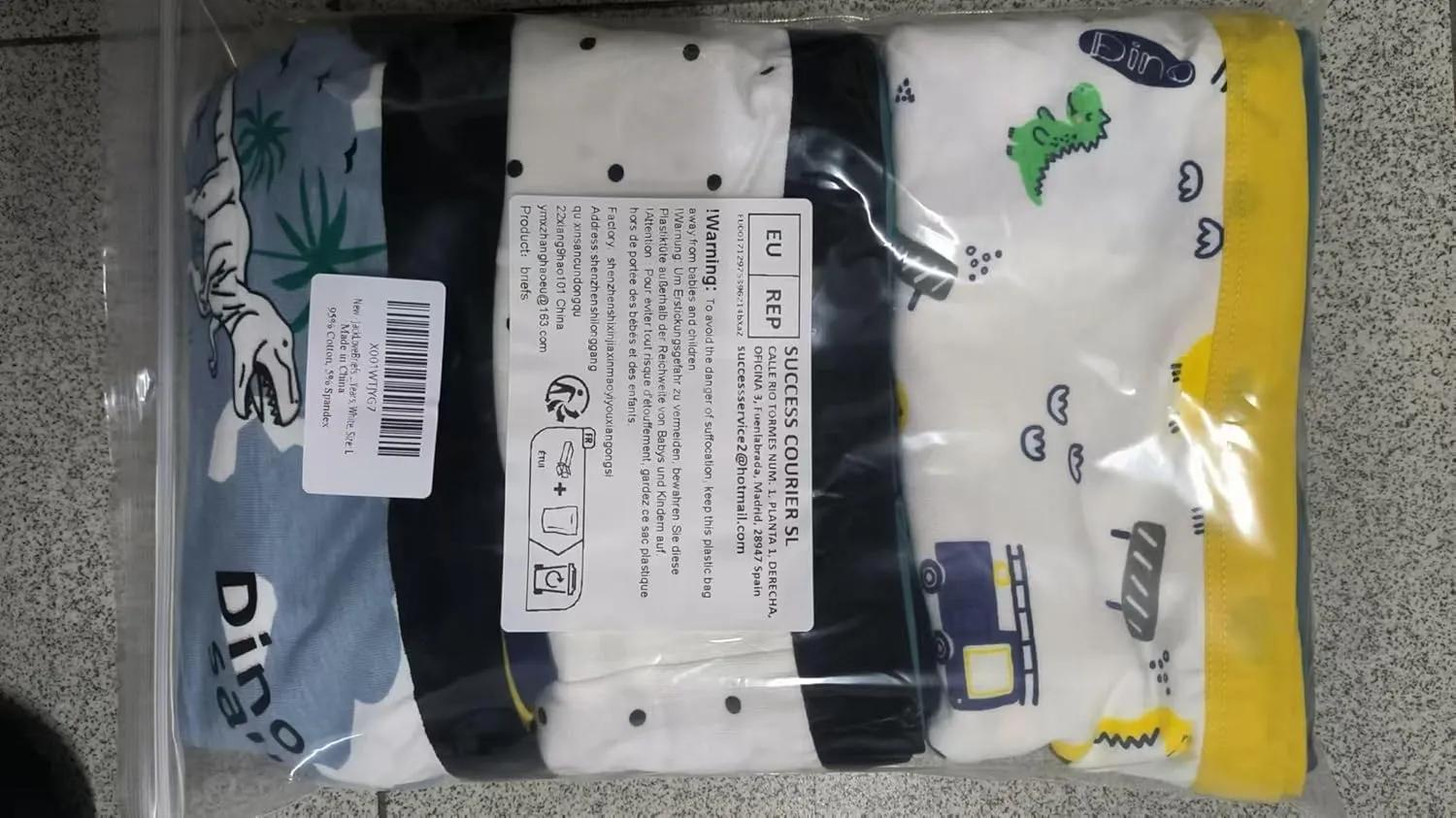 Boys Cotton Boxer Briefs Dinosaur Polar Bear Toddler Kids Underwear 12 Pack, 1-13 Years