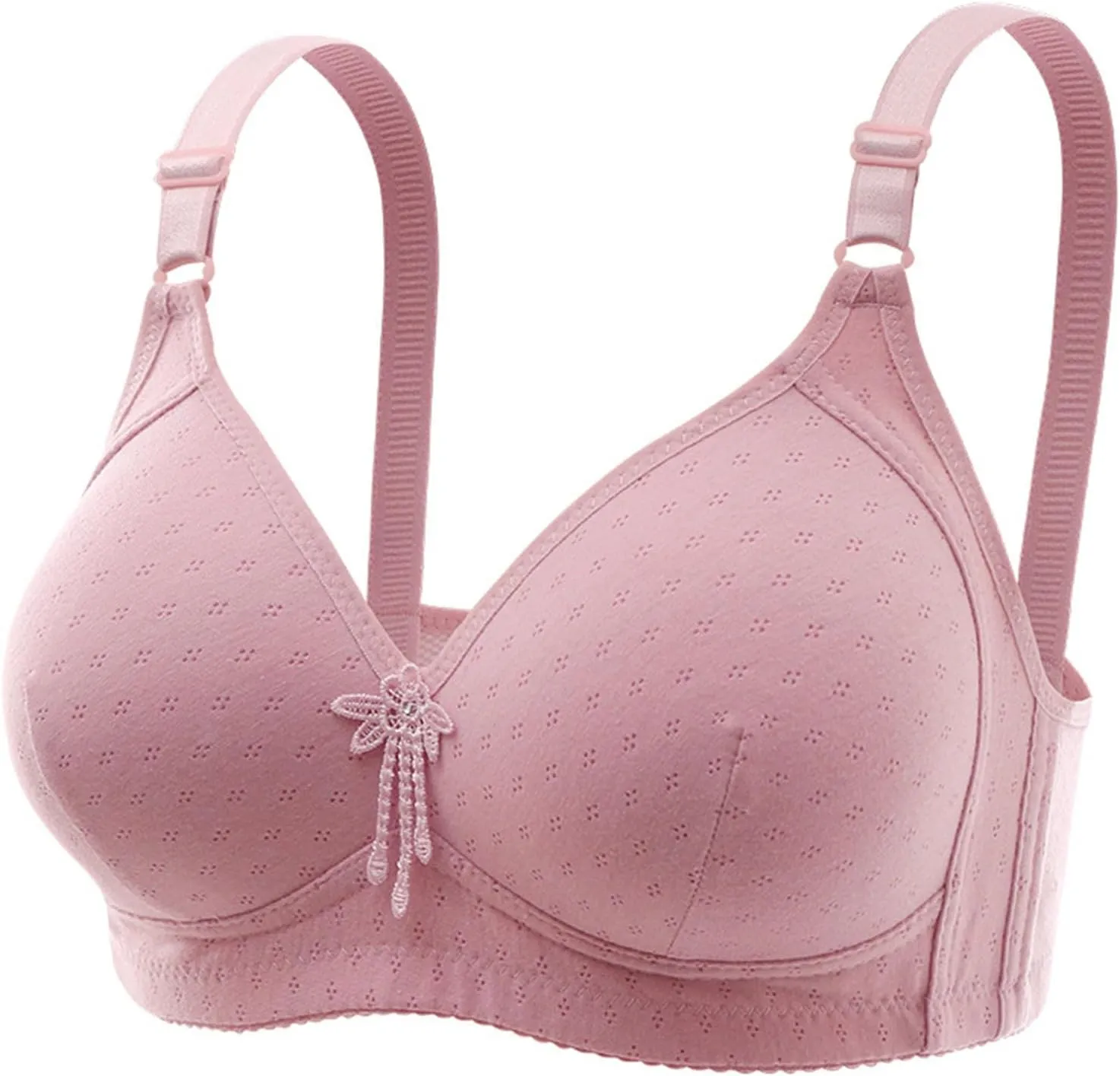 Bras for Women No Underwire Full Coverage Bra Comfortable Seamless Wireless Bras Adjustable Straps Everyday Bra