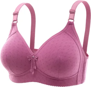 Bras for Women No Underwire Full Coverage Bra Comfortable Seamless Wireless Bras Adjustable Straps Everyday Bra