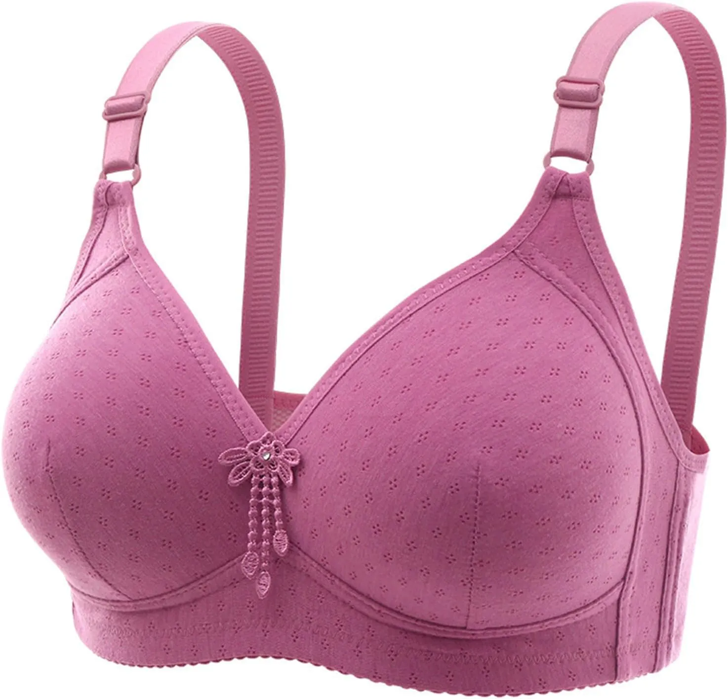 Bras for Women No Underwire Full Coverage Bra Comfortable Seamless Wireless Bras Adjustable Straps Everyday Bra