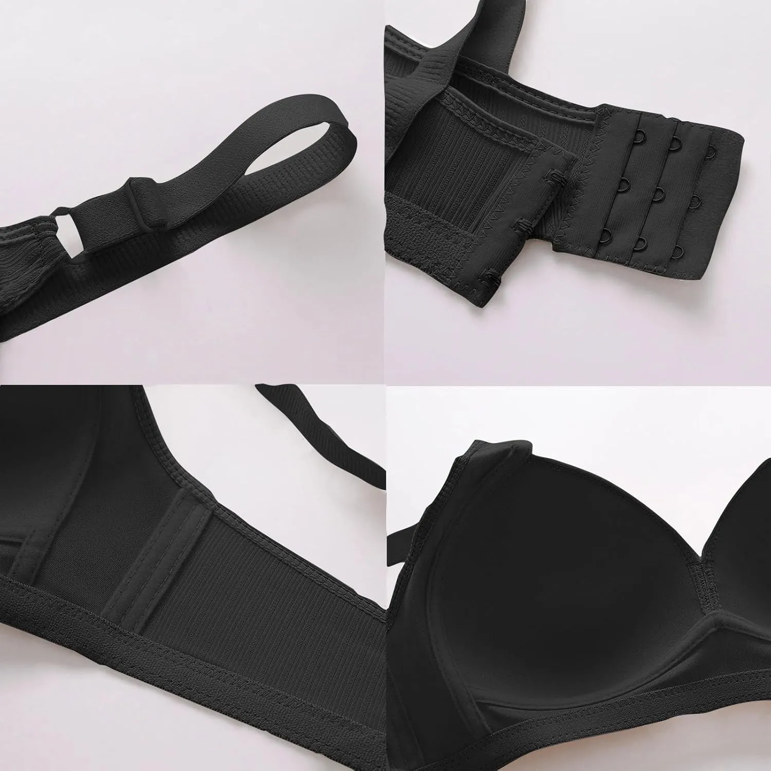 Bras for Women Sexy V Neck No Underwire Full Coverage and Lift Bra Large Breasts Comfortable Daily Wear Bras