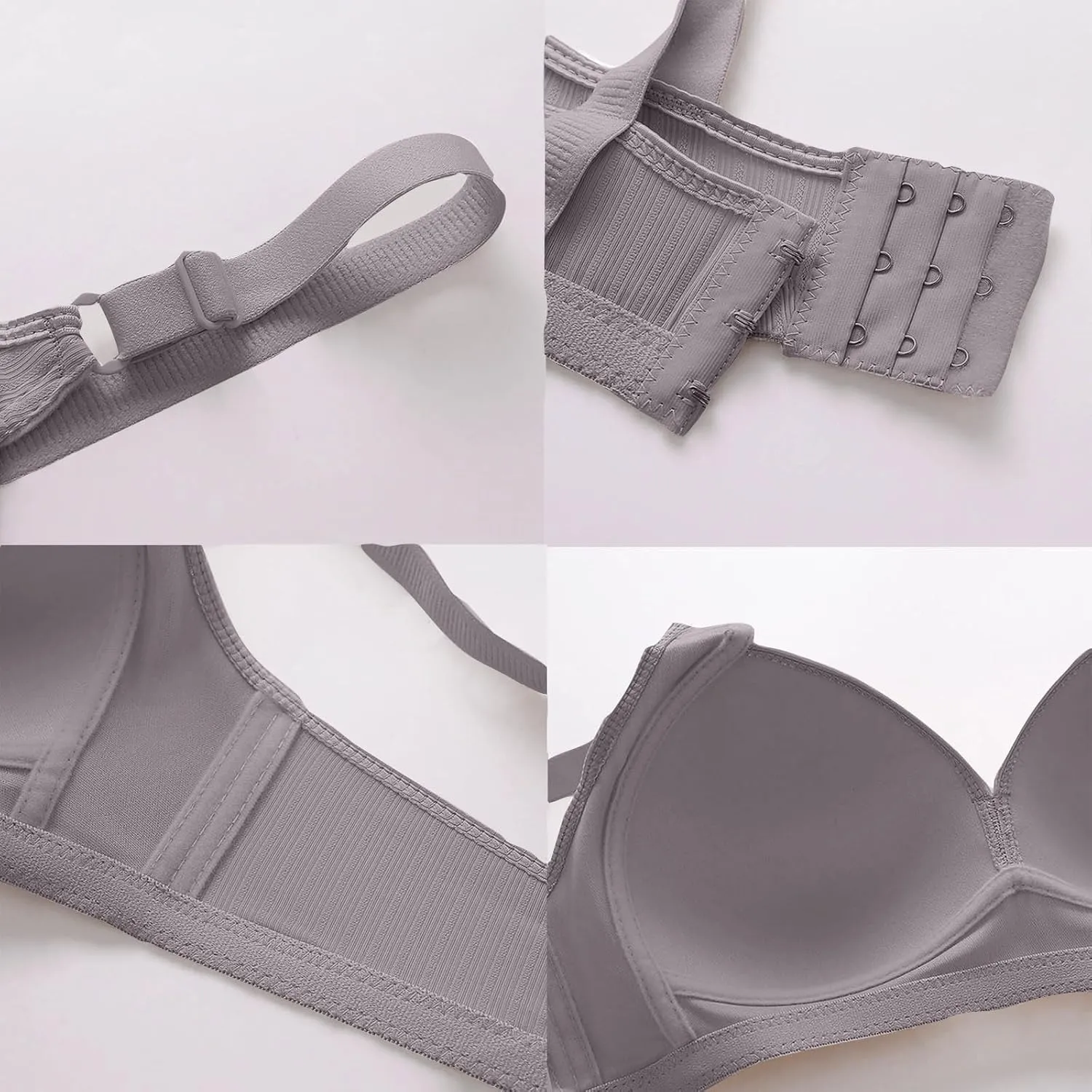 Bras for Women Sexy V Neck No Underwire Full Coverage and Lift Bra Large Breasts Comfortable Daily Wear Bras