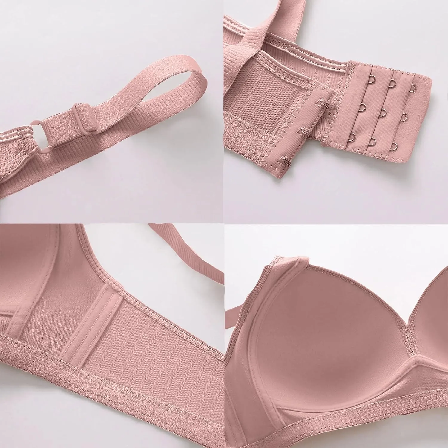 Bras for Women Sexy V Neck No Underwire Full Coverage and Lift Bra Large Breasts Comfortable Daily Wear Bras