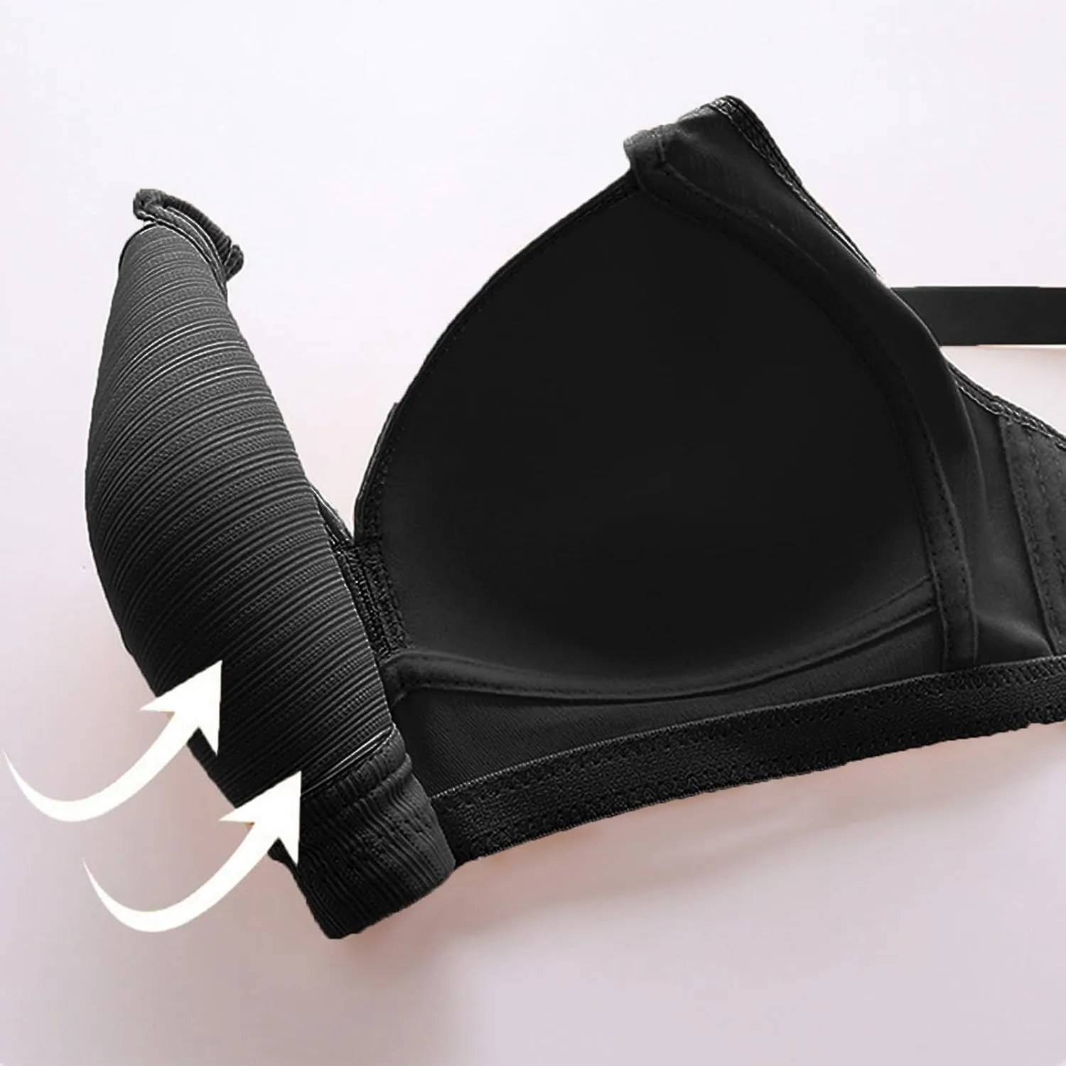 Bras for Women Sexy V Neck No Underwire Full Coverage and Lift Bra Large Breasts Comfortable Daily Wear Bras