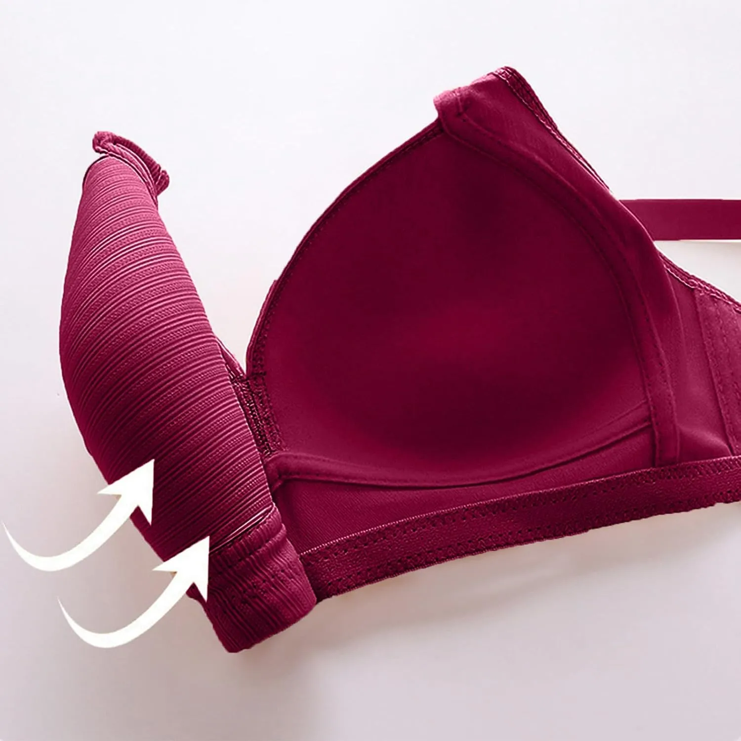 Bras for Women Sexy V Neck No Underwire Full Coverage and Lift Bra Large Breasts Comfortable Daily Wear Bras
