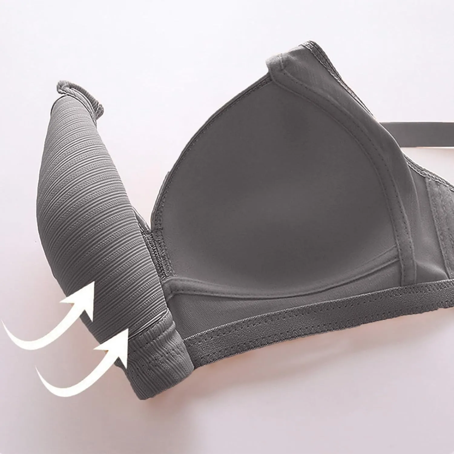 Bras for Women Sexy V Neck No Underwire Full Coverage and Lift Bra Large Breasts Comfortable Daily Wear Bras