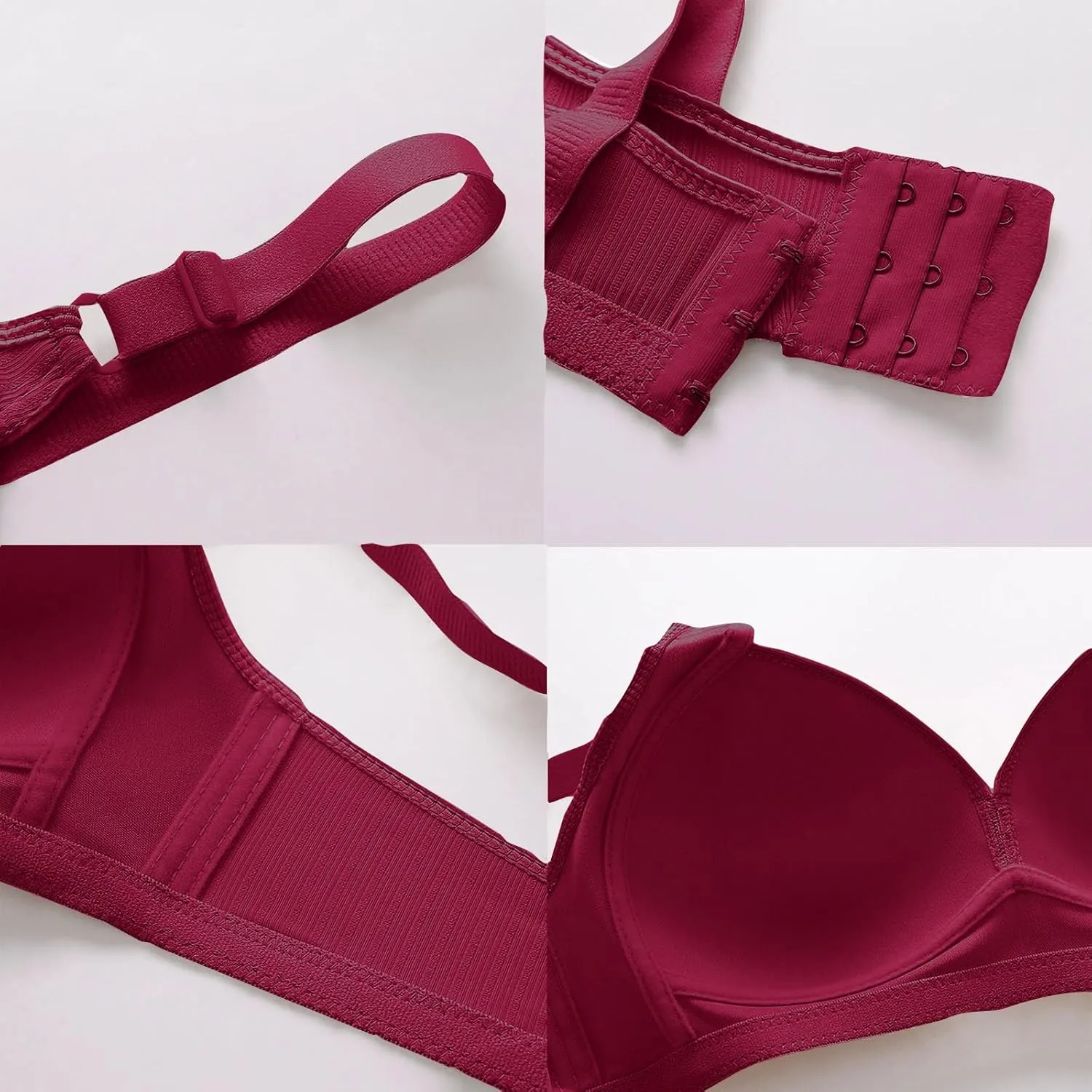 Bras for Women Sexy V Neck No Underwire Full Coverage and Lift Bra Large Breasts Comfortable Daily Wear Bras