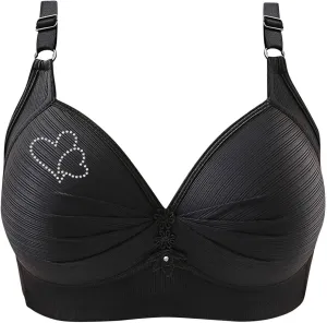 Bras for Women Sexy V Neck No Underwire Full Coverage and Lift Bra Large Breasts Comfortable Daily Wear Bras
