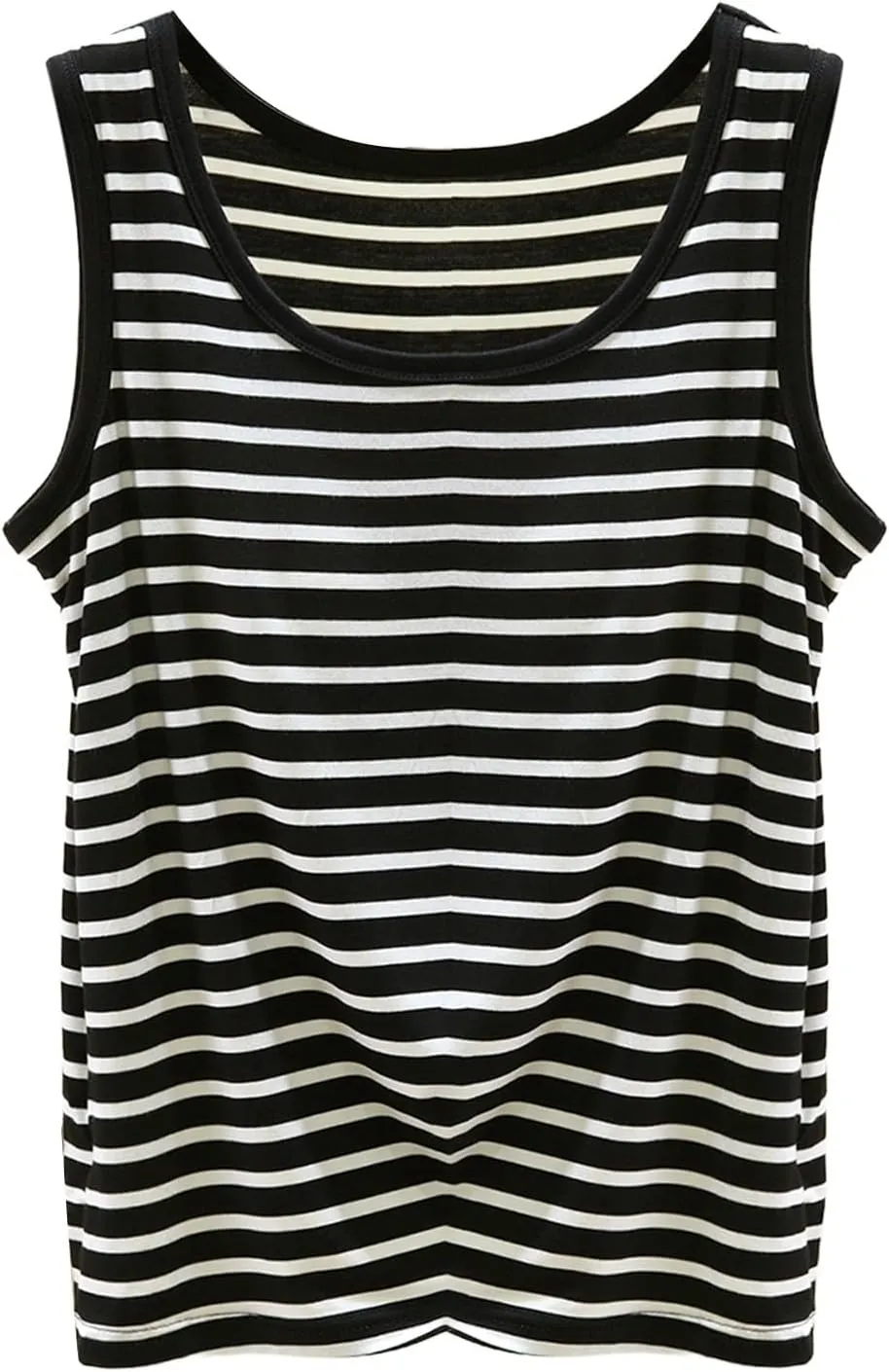 Built in Bra Tank Tops for Women Seamless Workout Tank Top with Built in Bra,Padded Racerback Stripe Athletic Yoga Camisole