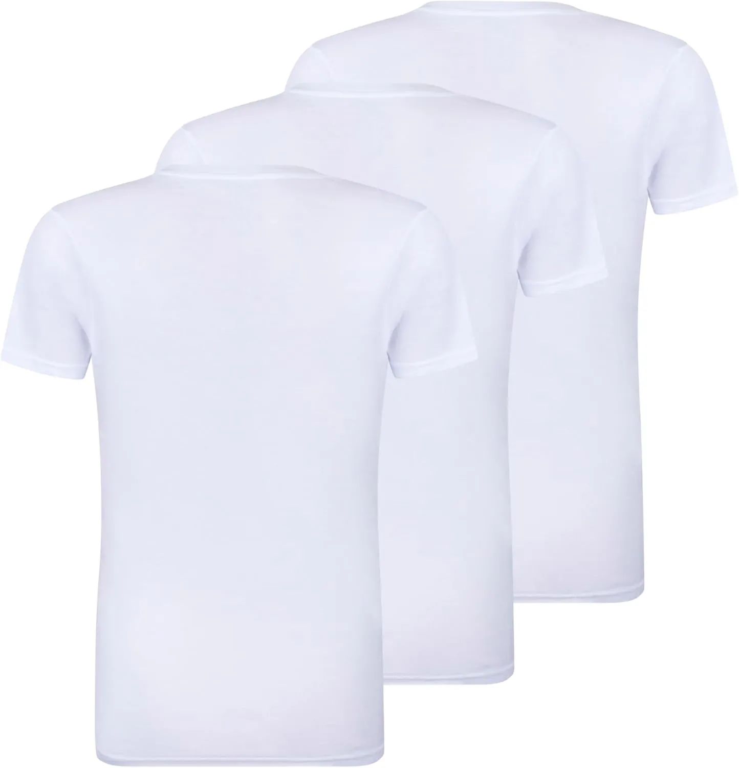 Buyless Fashion Big Boys Tagless V-Neck Soft Cotton Undershirts Short Sleeves T-Shirt (3 Pack)