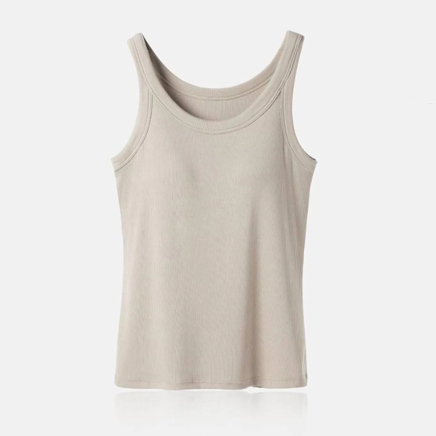 Camisole Tops for Women Built in Bra Adjustable Spaghetti Strap Tank Tops Basic Workout Summer Shelf Bra