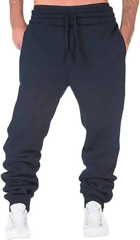 Cargo Pants for Men Big and Tall Elastic Waist Jogger Sports Pants Drawstring Sports Trousers Mens Cargo Pants Jogger