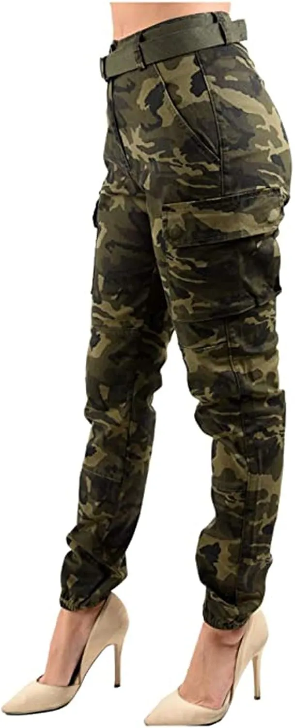 Cargo Pants Women Joggers Stretch Skinny Pants High Waisted Hiking Pants Tactical Pants Military Combat Cargo Pants
