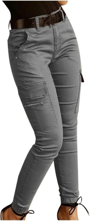 Cargo Pants Women Joggers Stretch Skinny Pants High Waisted Hiking Pants Tactical Pants Military Combat Cargo Pants