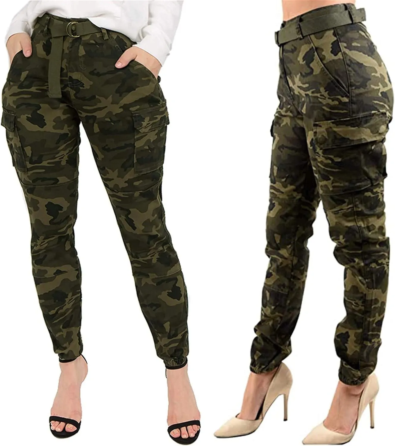 Cargo Pants Women Joggers Stretch Skinny Pants High Waisted Hiking Pants Tactical Pants Military Combat Cargo Pants